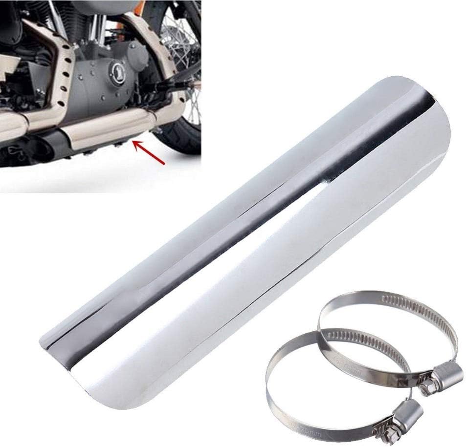 New 9" Chrome Exhaust Pipe Heat Shield For Kawasaki Vulcan 900 1500