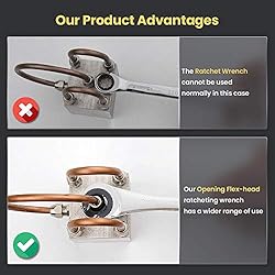 Anbull Fixed Head Tubing Ratchet Open End Wrench