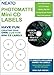 Genuine Neato - PhotoMatte Mini CD Labels CLP-192324 – 6 Labels per Sheet - 17 Sheets - 102 Labels Total  - Online Design Access