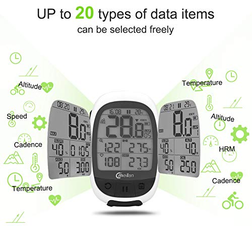 Meilan M2 Bluetooth Wireless Bike Computer IPX5 Waterproof Bicycle Computer Odometer Accurate Speed Tracking Motion Speedometer for Sports ANT+ Communication Protocol for Wireless Data Transmission - Thumbnail 4