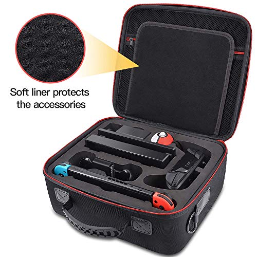 VORI Carrying Case for Nintendo Switch/Switch OLED Model (2021), Hard Travel Storage Protective