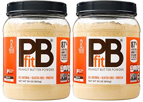 PBfit All-Natural Organic Peanut Butter Powder, 30 Ounce, Peanut Butter Powder from Real Roasted Pressed Peanuts, Good Source of Protein, Organic Ingredients