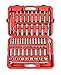 TEKTON 1/2-Inch Drive Socket Set, Inch/Metric, 6-Point, 3/8-Inch - 1-5/16-Inch, 10 mm - 32 mm, 84-Piece | 13203