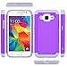 Core Prime Case, LK [Shock Absorption] Hybrid Dual Layer Armor Defender Protective Case Cover for Samsung Galaxy Core Prime (Violet)
