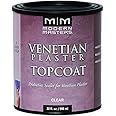 1 qt Modern Masters VP300 Clear Venetian Plaster Water-Based Venetian Plaster Topcoat
