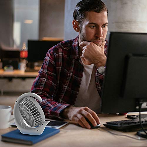 Battery Fan, Leanking Rechargeable Fan Portable Handheld Personal Mini USB Fan with 3600mAh Battery 4-13 Hours,USB Desk Fan with 3 speeds, Strong Wind, Quiet Operation Cooling for Home, Office Travel - Thumbnail 5