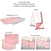 Coral Woodland and Geometric Patchwork 4 Piece Crib Bedding by The Peanut Shell