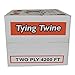 Polypropylene Twine (2 ply - 4200 feet) Tuff Tying Polypro Twine Industrial-Grade - SGT KNOTS - UV, Moisture, Chemical Protection - Commercial Bundling & Packaging - Center-Pull Box Dispenser (White)