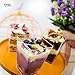 HallGEMs - Premium Dessert Cups with Lids and Spoons (Pack of 50, 168 ml), Reusable Party, Event, and Catering Cups