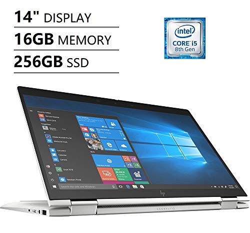 2020 HP ELITEBOOK X360 1040 G6 2-in-1 14″ IPS Touchscreen Full HD FHD (1920×1080) Business Laptop (Intel Quad Core i5-8265U, 16GB DDR4 RAM, 256GB PCIe SSD) Backlit, Wi-Fi 6, Thunderbolt, Win 10 Pro