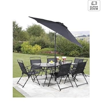 8 Piece Santorini Garden Patio Set 100 Aluminium Non Rust Frame