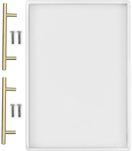 2-Piece Rectangle Resin Tray Molds - 6.9x5x0.3 Inch Silicone Slab Molds For DIY Crafts