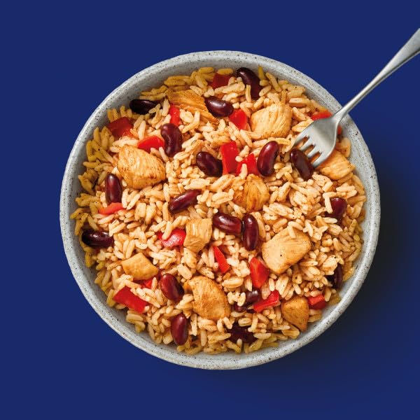 BEN’S ORIGINAL STREET FOOD JAMAICAN JERK STYLE BEANS & RICE WITH CHICKEN, PREPARED ENTRÉE, MICROWAVE IN 90 SECONDS, 9 OZ​