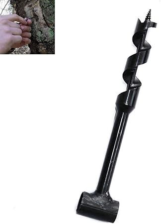 Foret De Survie Manuel Polyvalent Foret De Tariere A Bois Scotch Eye Foret De Scie A Bois Pour Bushcraft Exterieur Et Camping 25mm 30cm Amazon Fr Bricolage