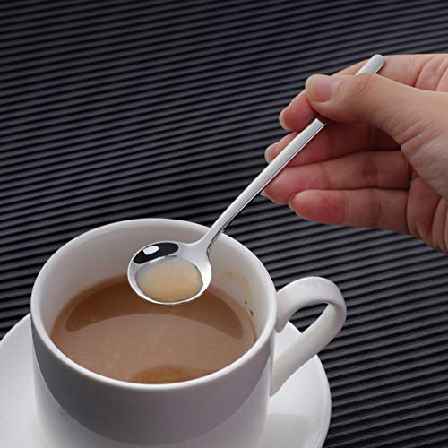 Poylim Stainless Steel 18/10 Demitass Espresso Teaspoons, Set of 8