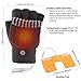 Unisex USB Heated Gloves Mitten Winter USB Powered Knitting Heated Laptop Gloves Half&Full Finger Mittens for Women Men Girls Boys- Best Winter Gift Choice (Men's Grey)