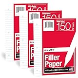 KAISA Filler Paper Loose Leaf Paper, Wide Ruled