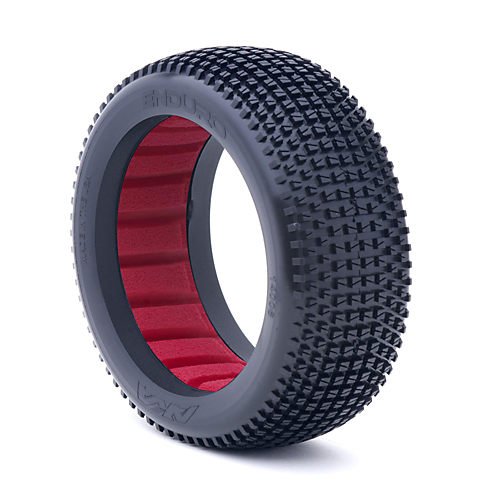 AKA Racing 14006SR 1:8 Buggy Enduro Soft Tires with Red Insert