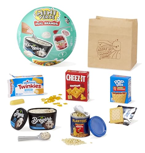 MGA's Miniverse Real Brands, 2-Pack, Mini Collectibles - Mystery Blind Packaging, Food Brands, Replica Food, NOT Edible, Collectors, Gift, 8+