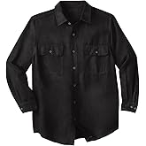 Boulder Creek by Kingsize Men's Big & Tall Long Sleeve Moleskin Shirt
