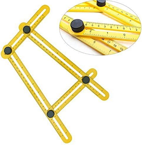 Carpenter Square &amp; Template Tool | Perfect for Difficult Angles | Saves Time, Helps Eliminate Mistakes | For Hanging Tile, Laying Floors, Cutting Stone &amp; More By Veteran Innovations