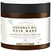 Calily Life Organic Coconut Oil Hair Mask with Natural Dead Sea Minerals, 17 Oz.-Promotes Healing and Natural Hair Growth - Enriches and Repairs Damaged Hair, Hydrates, Softens, Shines & Strengthens