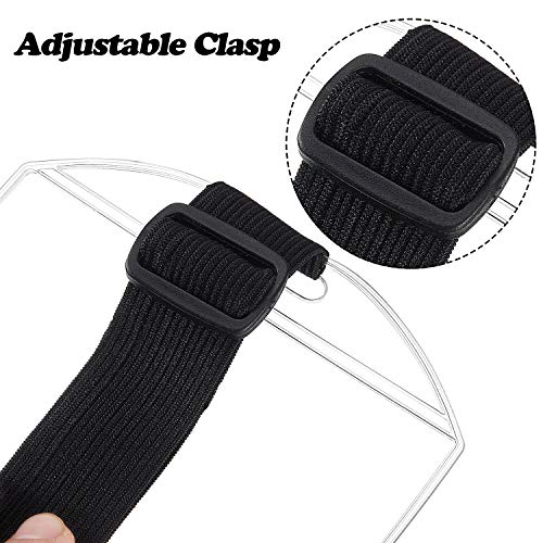 Arm Badge Holder Armband ID Card Badge Holder with Black Adjustable