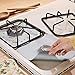 Tolmnnts Stove Burner Covers 8 Pack Burner Protectors FDA Aprroved Gas Range Protectors|Reusable Stovetop Burner Liners - Heat Resistant & BPA Free and Keep Your Stovetop Clean (Silver)