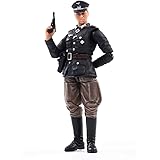 FenglinTech Soldier Action Figures, 1/18 Scale 4inch Army Military World War II German Officer Soldier Models Kits Toy for Bo