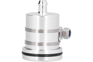 Brake Fluid Reservoir, Universal Fit, Prevents Leakage, CNC Aluminum, Easy Installation, Standard Specification (B (Silver))