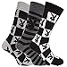 Playboy Mens Monochrome Pattern Cotton Rich Casual Socks (1 Pair)