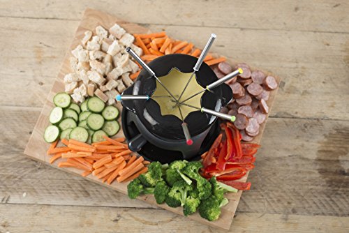 Kitchencraft Masterclass Cast Iron Meat/cheese/chocolate Fondue Set, 21 x 18cm - Thumbnail 4
