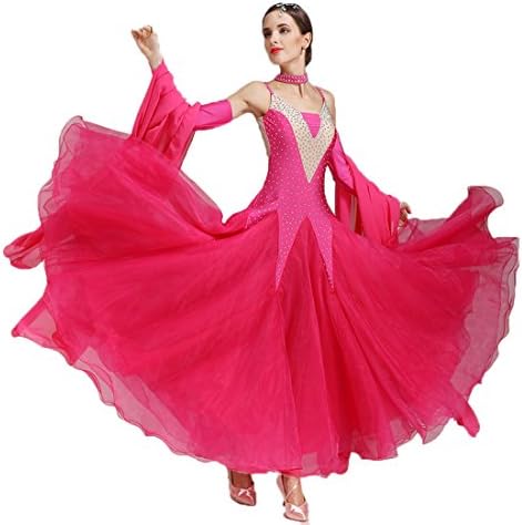 YC WELL Women's Ballroom Dance Competition Dress Modern Dance Performance Dress