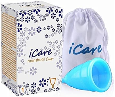 Icare Small Clear Menstrual Cup in Reusable Period Cups (Blue S)
