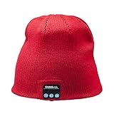 Sung-ll Soft and Warm Hat Wireless Beanie with Bluetooth Smart Cap Speaker Micro Headphone (Red)