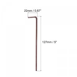 uxcell 3mm Ball End Hex Key Wrench, L Shaped Long