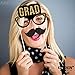 KatchOn, Graduation Photo Booth Props 2025 - Pack of 21 | 2025 Photo Props for Black and Gold Graduation Decorations 2025