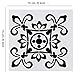 9 Pack Mandala Floor Painting Stencils Set(6x6 inch) Reusable Stencils Laser Cut Painting Template for Wall Tile Wood Furniture Fabric
