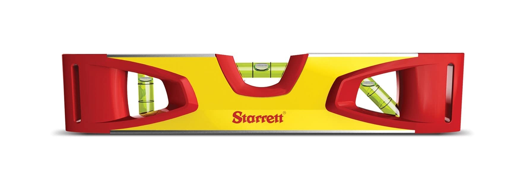 Starrett Magnetic Spirit Torpedo Level - KLTS9-N 9' / 225mm Professional Bubble Level with 3 Vials 45°/90°/180° - Durable Impact Resistant Aluminium