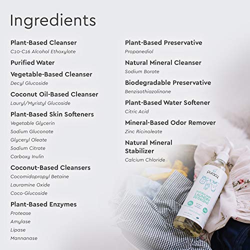 Puracy Natural Baby Liquid Laundry Detergent for Sensitive Skin, Free