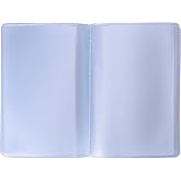 Shappy 2 Pcs Plastic Wallet Insert Credit Card Holder, 2 Types | 10 Pages, 10 and 20 Slots, Transparent PVC, Waterproof Durable, Organize Credit ID Cards for Wallet