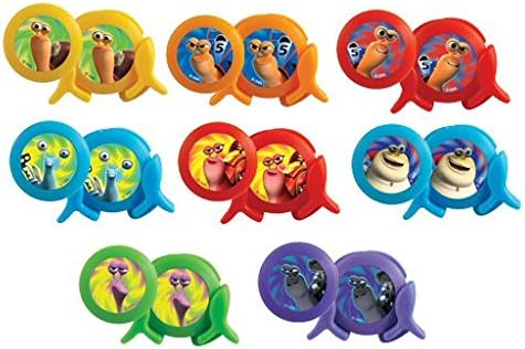 DREAMWORKS TURBO DISC SHOOTERS (SET OF 8 PARTY FAVORS)