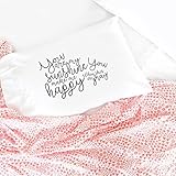 Oh, Susannah You are My Sunshine You Make me Happy When Skies are Gray Pillowcase - Standard Size Pillowcase(1 20x30 inch, Black) Gifts for Her