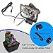 SereneLife 3-Tier Desktop Electric Water Fountain Decor w/ LED - Indoor Outdoor Portable Tabletop Decorative Zen Meditation Waterfall Kit Includes Submersible Pump & 12V Power Adapter