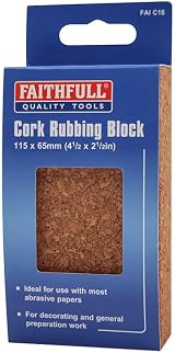 Faithfull FAIC18 Cork Rubbing Block 115 x 65mm Sanding Backing Pad view 5