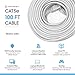 Amcrest CAT6E 4K-Rated Video POE Ethernet Cable 100ft Internet High Speed Network Cable for PoE Security IP Cameras, Smart TV, PS4, Xbox One, Router, Laptop, Computer, Home (CAT6ECABLE100)