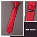 Dan Smith Multi-Color Slim Neck Ties For Party Plain Skinny Necktie Pak DAN2012 Black,Orange Red,Light Silver,Dark Red,Blue Silk Touch