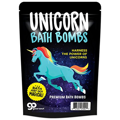 Unicorn Bath Bombs â€“ Unicorn Bath Balls Funny Unicorn Gifts for Girls Unicorn Bath and Body Gifts for Women Pretty Bath Bombs Stocking Stuffers for Girls Fun White Elephant Ideas Secret Santa Gifts