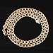 Clearance Deals Hip Hop Pendant Necklace Men Women Fashion Luxury Filled Curb Cuban Link Gold Necklace Jewelry by ZYooh (A)