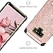 BENTOBEN Glitter Protective Case with Kickstand for Samsung Galaxy Note 9 Rose Gold/Pink